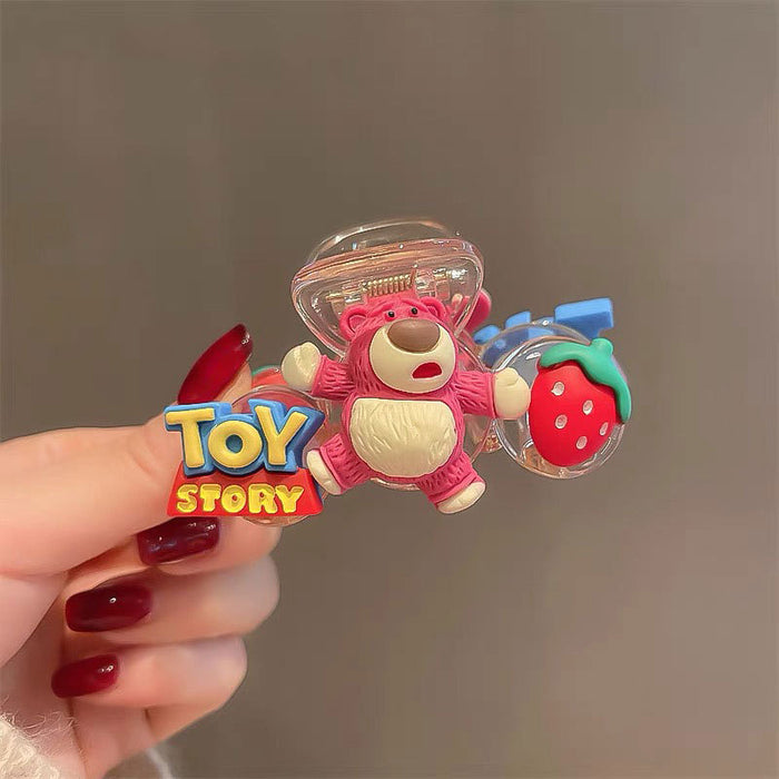 Jewelry WholesaleWholesale cartoon strawberry bear hair grabbing hairpin back head grabbing clip JDC-HC-BL008 Hair Clips 冰澜 %variant_option1% %variant_option2% %variant_option3%  Factory Price JoyasDeChina Joyas De China