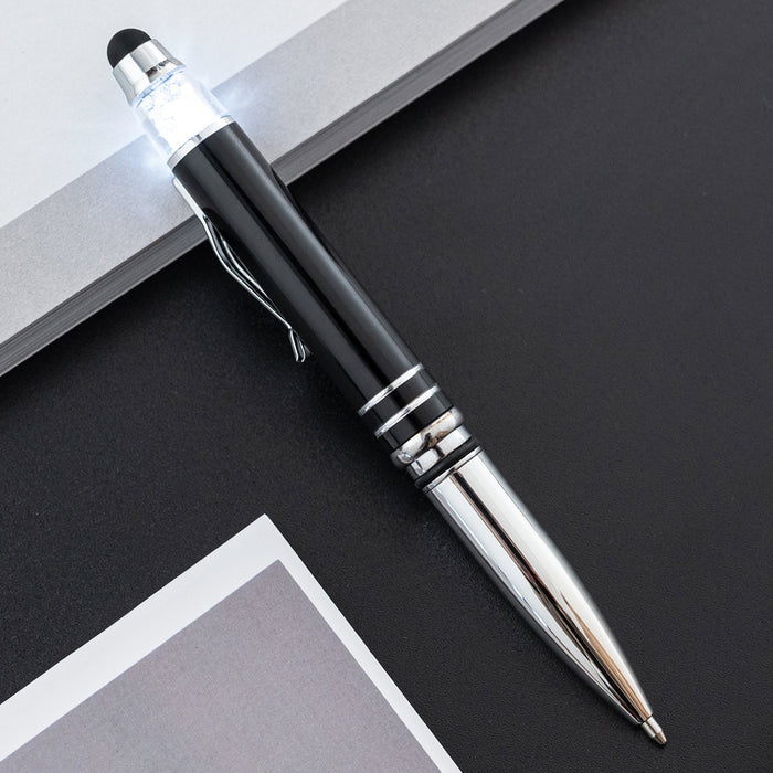 Wholesale Metal LED Light Pen Multifunctional Touch Screen Touch Ballpoint Pen JDC-BP-Huah042