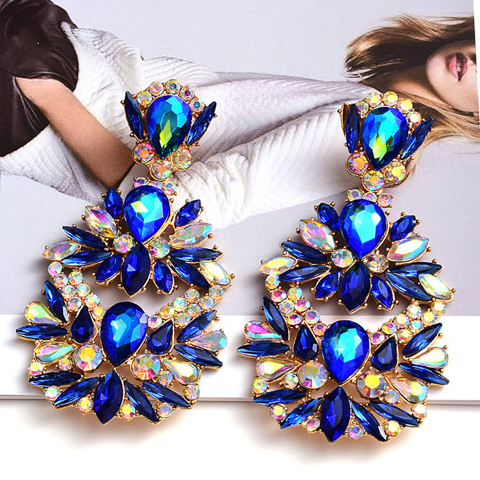 Jewelry WholesaleWholesale Color Rhinestone Crystal Irregular Earrings JDC-ES-SK098 Earrings 深刻 %variant_option1% %variant_option2% %variant_option3%  Factory Price JoyasDeChina Joyas De China