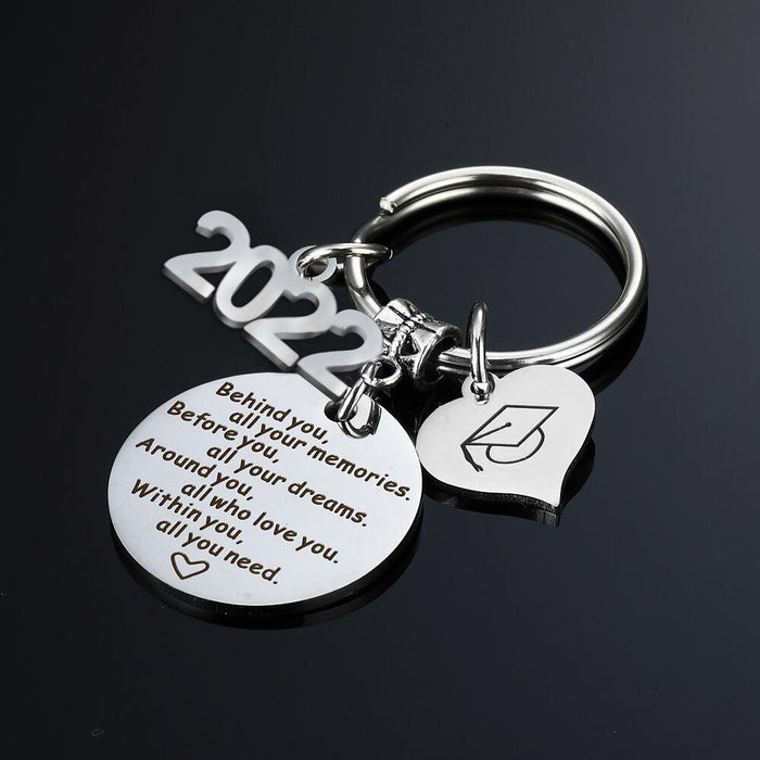 Jewelry WholesaleWholesale Graduation Season Gift Stainless Steel Keychain JDC-KC-Mail001 Keychains 麦伦 %variant_option1% %variant_option2% %variant_option3%  Factory Price JoyasDeChina Joyas De China