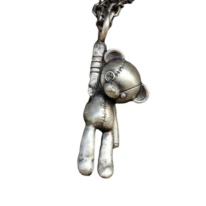 Wholesale Necklace Alloy Halloween Patch Stitched Muppets Bear Pendant MOQ≥2 JDC-NE-LingY004