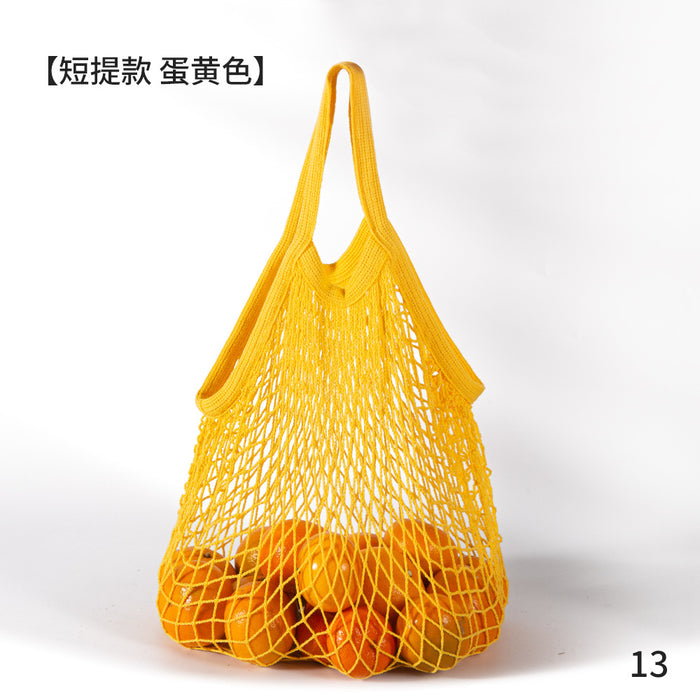 Wholesale Decoration Tote Bag Cotton Supermarket Vegetable and Fruit Net Pocket MOQ≥2 JDC-HB-ShenT001