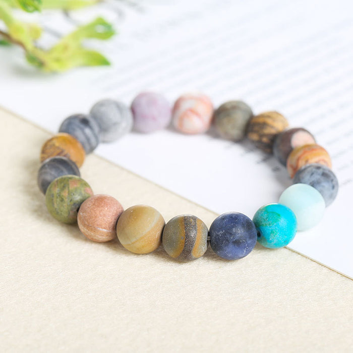 Wholesale Starry Bracelet Matte Mixed Color Cosmic Planet MOQ≥2 JDC-BT-JingD001