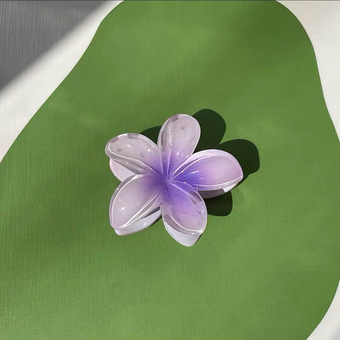 Wholesale Hair Clips Resin Beach Vacation Frangipani Flower Styling JDC-HC-WeiYi002