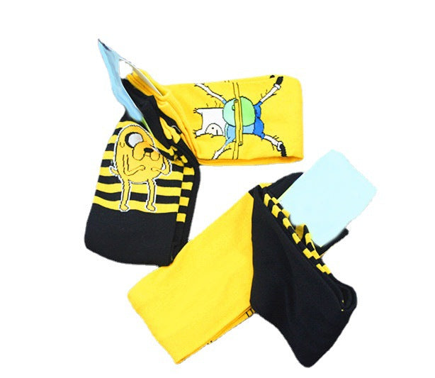 Wholesale Sock Cotton Medium Tube Cartoon Cute Antibacterial Sweat (M) JDC-SK-HuiHe033