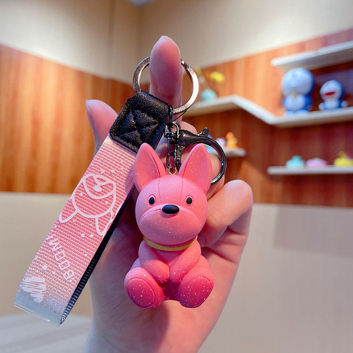 Wholesale Cartoon Dog PVC Soft Rubber Keychain (M) JDC-KC-JG246