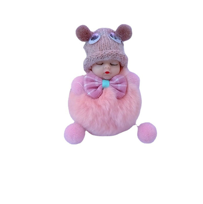 Wholesale Keychain Plush Doll Sleeping Cute Doll Keychain MOQ≥2 JDC-KC-LvYu002