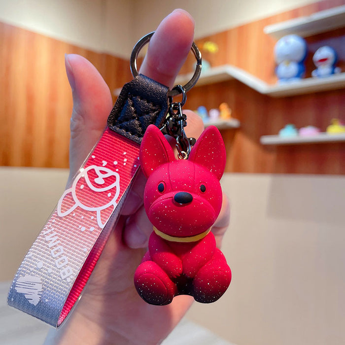 Wholesale Cartoon Dog PVC Soft Rubber Keychain (M) JDC-KC-JG246