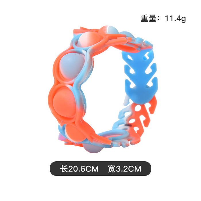 Jewelry WholesaleWholesale blue silicone multifunctional bracelet JDC-FT-Bais006 fidgets toy 百思 %variant_option1% %variant_option2% %variant_option3%  Factory Price JoyasDeChina Joyas De China