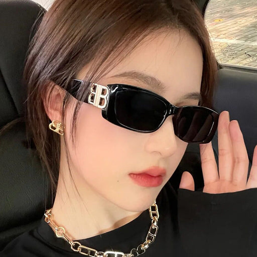 Jewelry WholesaleWholesale vintage B-line small frame square sunglasses JDC-SG-KD136 Sun Glasses 珂盾 %variant_option1% %variant_option2% %variant_option3%  Factory Price JoyasDeChina Joyas De China