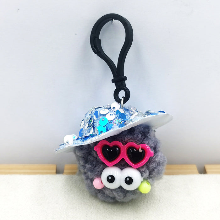 Jewelry WholesaleWholesale Cartoon Briquette Pixie Hairball Keychain MOQ≥2 JDC-KC-QiShi010 Keychains 奇释 %variant_option1% %variant_option2% %variant_option3%  Factory Price JoyasDeChina Joyas De China