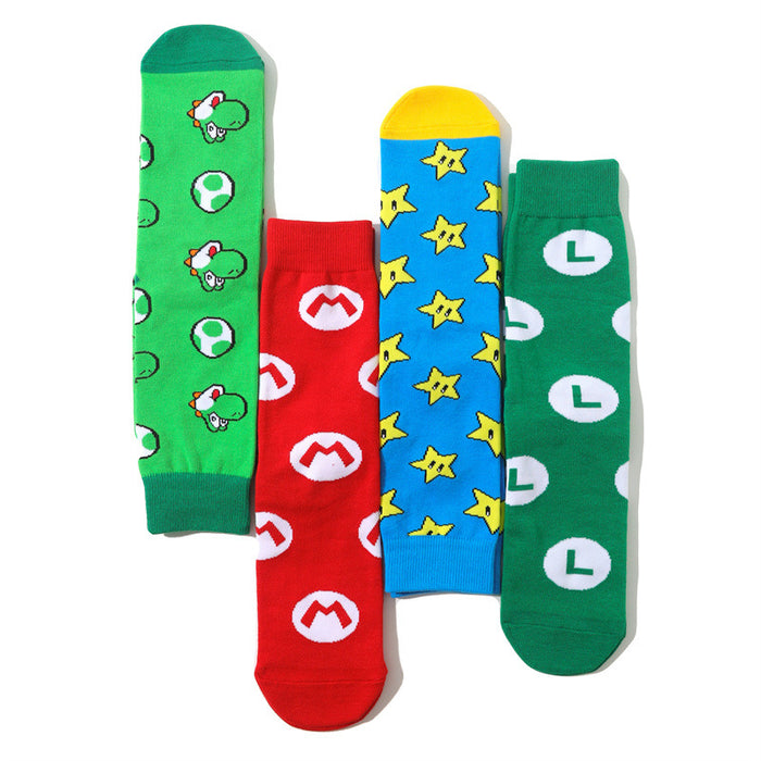 Wholesale socks cotton mushroom cartoon MOQ≥8 JDC-SK-HuiHe024