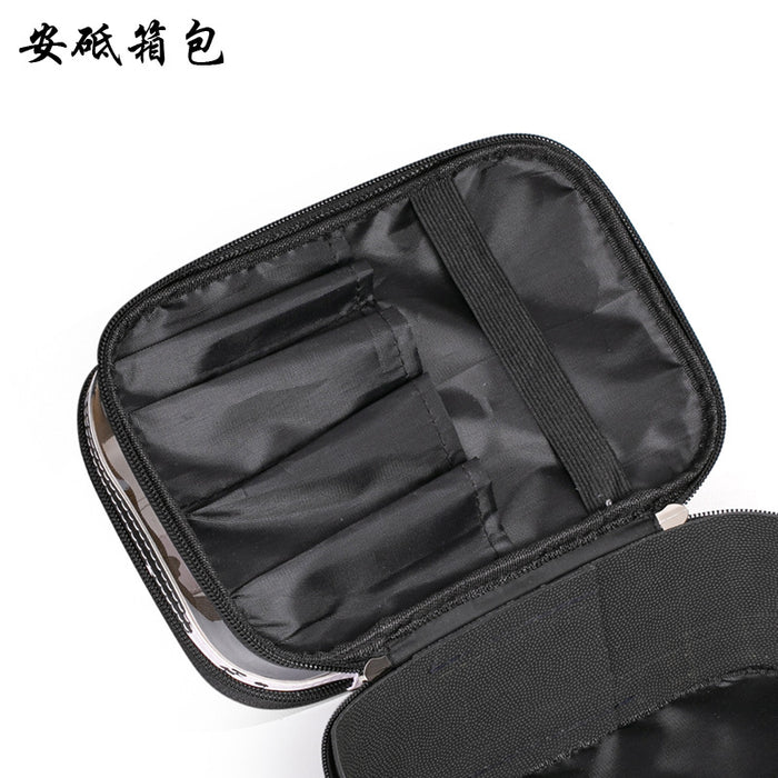 Wholesale Cosmetic Bag PVC Cow Pattern Transparent Double Layer Large Capacity Multifunctional JDC-CB-AD003