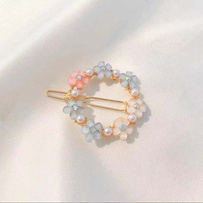 Jewelry WholesaleWholesale flower love rhinestone temperament super fairy hair clip JDC-HC-aicc001 Hair Clips 爱瞅瞅 %variant_option1% %variant_option2% %variant_option3%  Factory Price JoyasDeChina Joyas De China