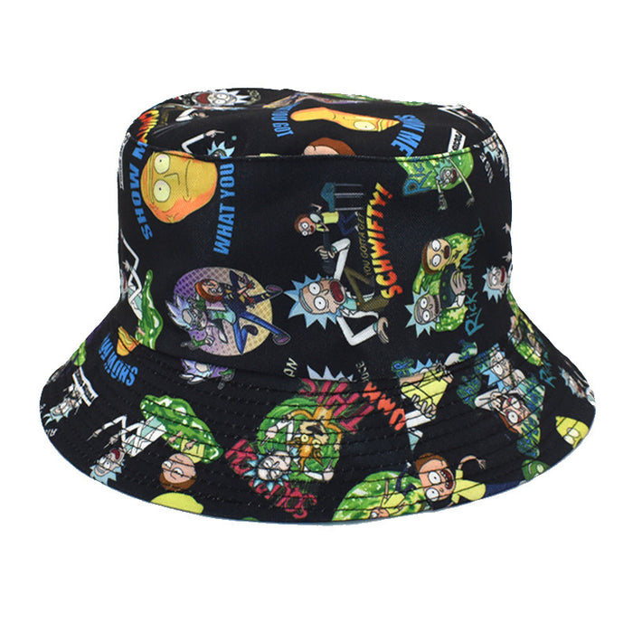 Wholesale hat fabric cartoon football print fisherman hat MOQ≥2 JDC-FH-ShunMa004