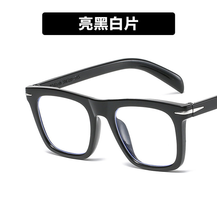 Wholesale Sunglasses PC Large Frame Square Rice Nails Anti-UV JDC-SG-PLS104