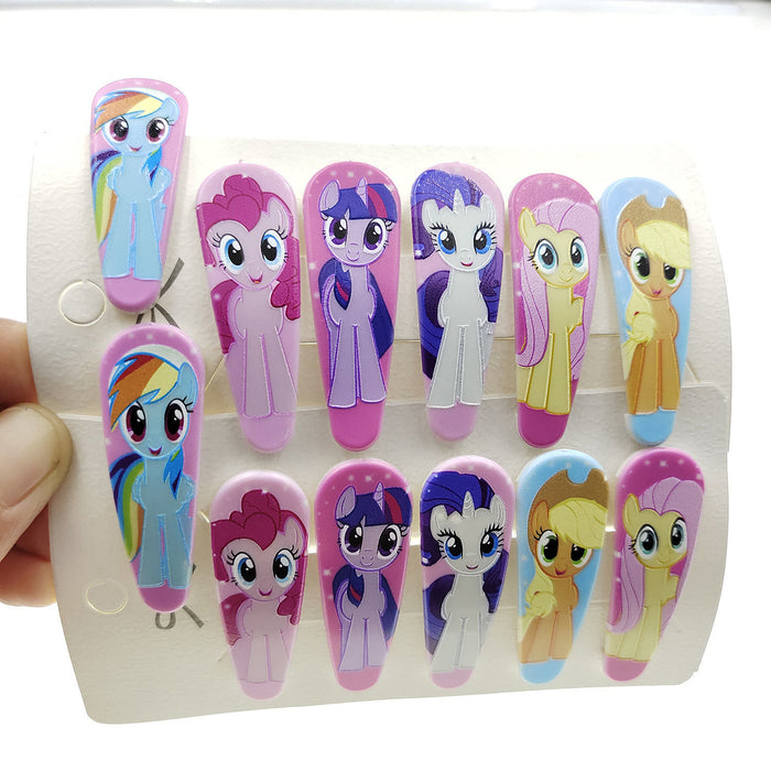 Wholesale Hair Clips Plastic Cartoon Animation Cute 10pcs (M) JDC-HC-ShunC001