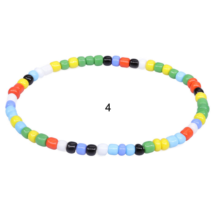 Jewelry WholesaleWholesale Glass Rice Beads Boho Colorful Beach Anklet JDC-AS-Yh009 Anklet 益烨 %variant_option1% %variant_option2% %variant_option3%  Factory Price JoyasDeChina Joyas De China