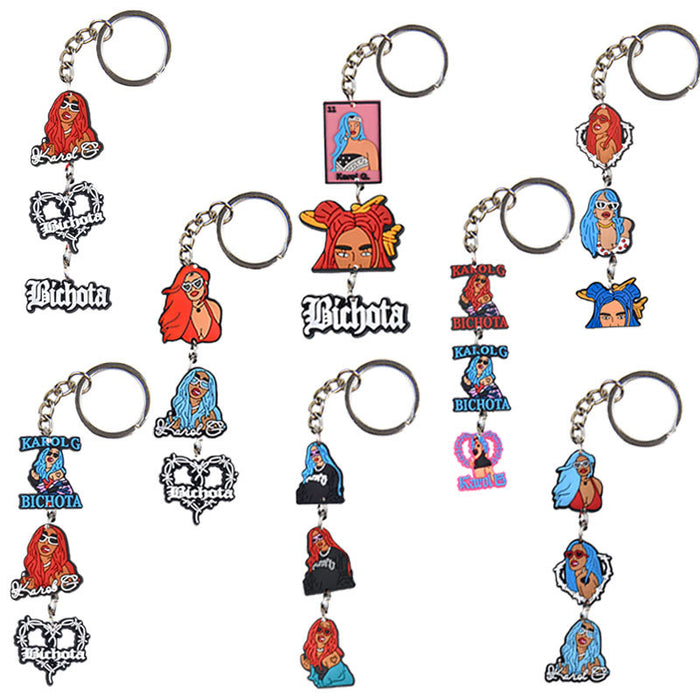 Wholesale Keychains PVC Cute Cartoon Anime(M) MOQ≥10 JDC-KC-BZYH005