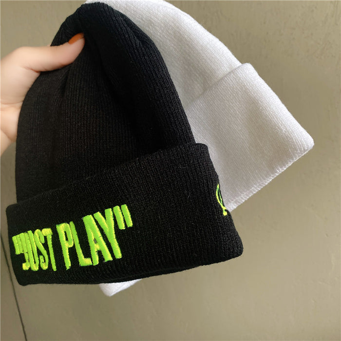 Wholesale Hat Acrylic Letter Embroidery Knit Cap JDC-FH-NaD001