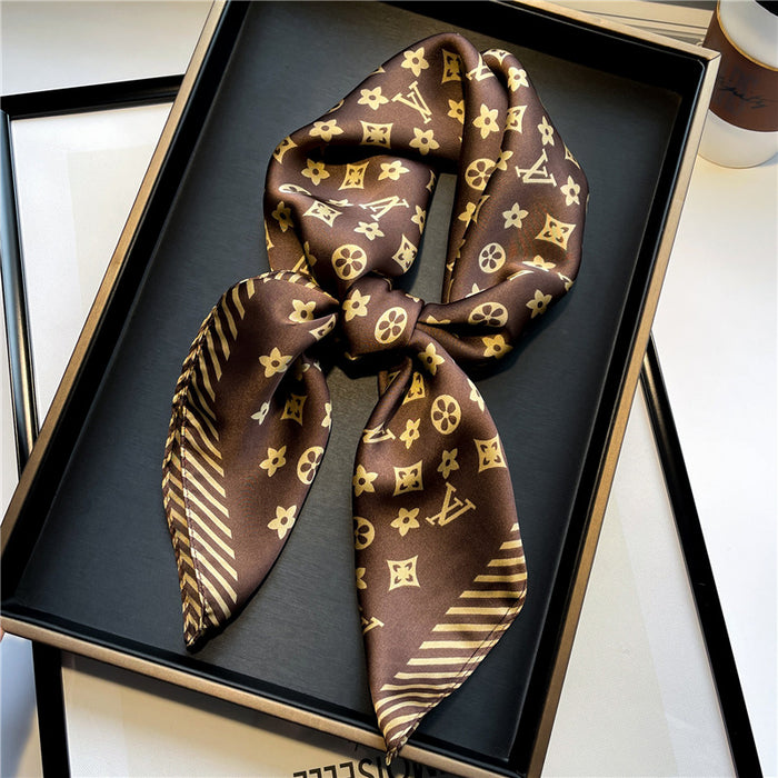 Wholesale Silk Scarf silk print (F) MOQ≥2 JDC-SS-Bair003