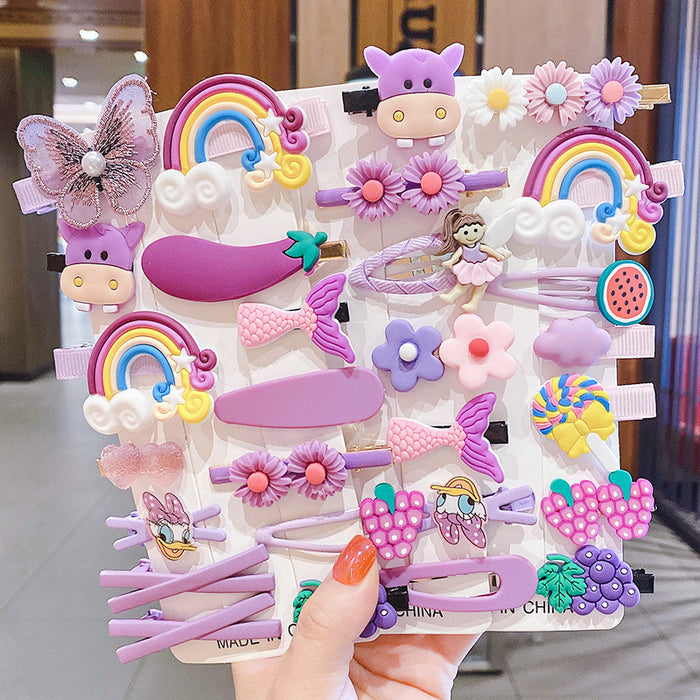 Wholesale Hairpin Acrylic 14 Piece Set of Children's Princess JDC-HC-GeSX005