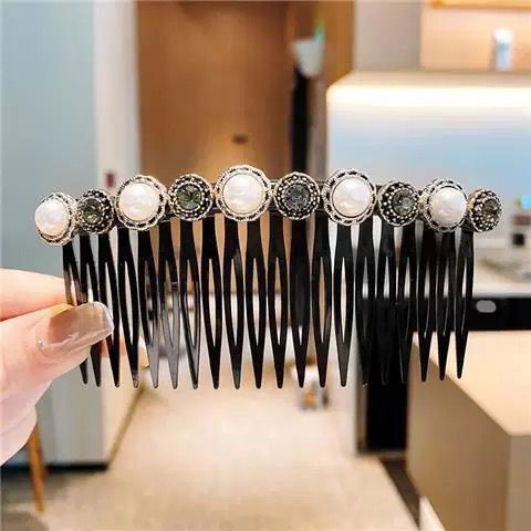 Wholesale Hair Clips Pearl Plastic Four Leaf Clover JDC-HC-ShiX007