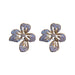 Jewelry WholesaleWholesale genuine gold plated silver needle pearl zircon flower earrings JDC-ES-BY197 Earrings 宝钰 %variant_option1% %variant_option2% %variant_option3%  Factory Price JoyasDeChina Joyas De China