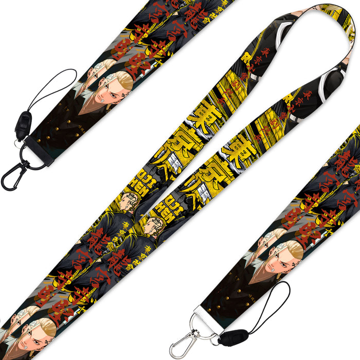 Wholesale cell phone lanyard webbing keychain long lanyard detachable MOQ≥6 (M) JDC-KC-QTN004