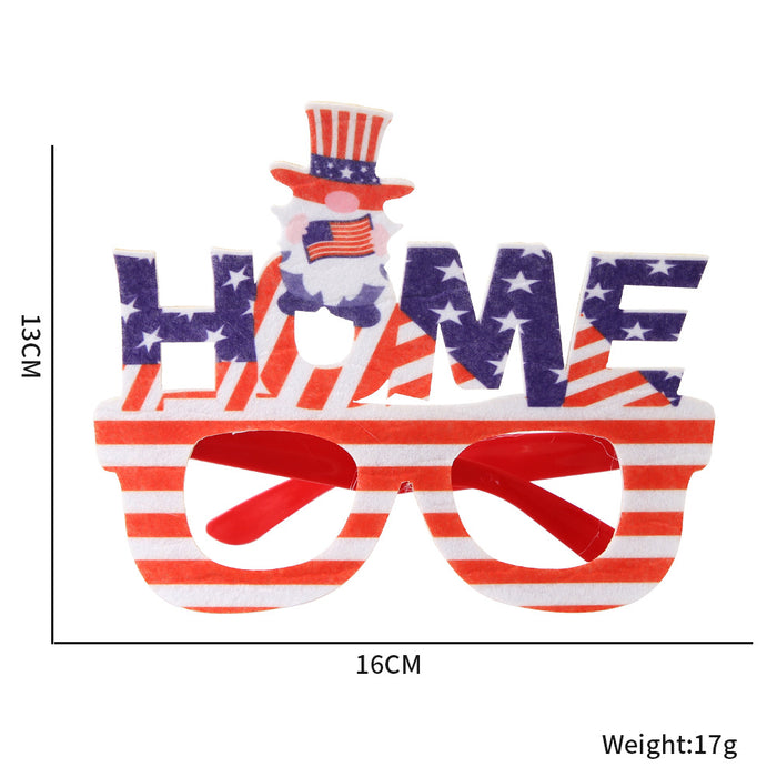 Wholesale 4th of July Independence Day Glasses American National Day Party Flag Glasses Frames JDC-SG-BaoF001