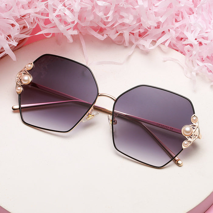 Wholesale sunglasses metal polygon JDC-SG-BaoL021