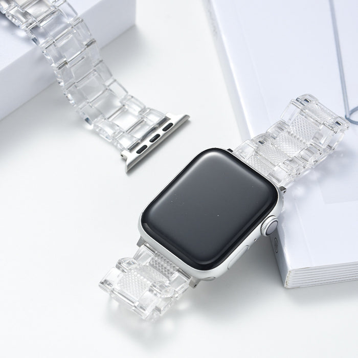 Wholesale Apple Watch Transparent Resin Watch Band JDC-WB-MuS001