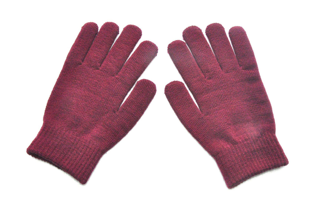 Wholesale Gloves Cotton Solid Color Knitted Wool Warm JDC-GS-QinS002