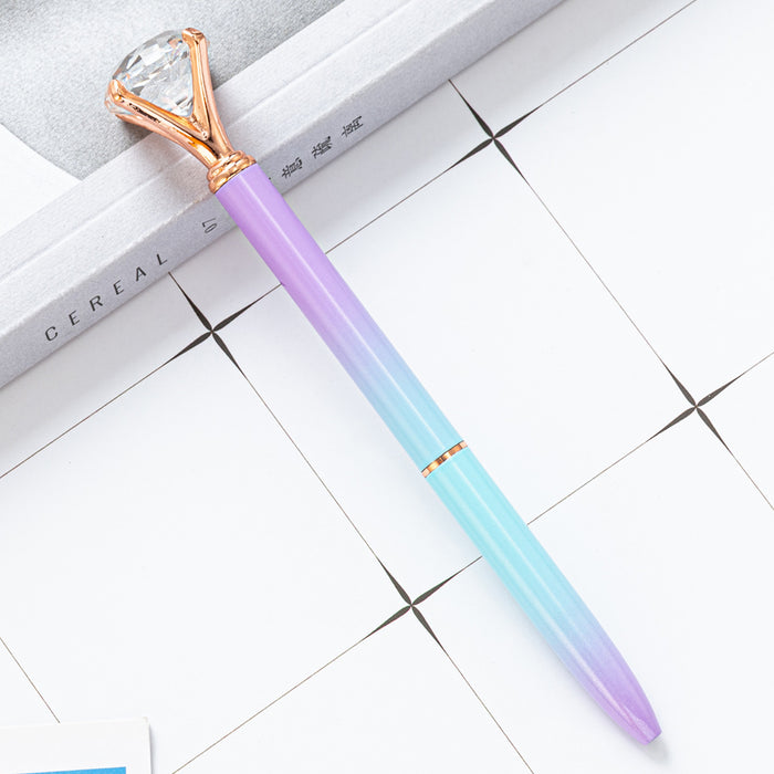 Wholesale Ballpoint Pen Metal Gradient Diamond Pen MOQ≥2 JDC-BP-huah080