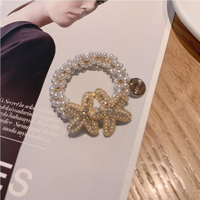 Jewelry WholesaleWholesale metal starfish hair rope JDC-HS-DouY005 Hair Scrunchies 豆毓 %variant_option1% %variant_option2% %variant_option3%  Factory Price JoyasDeChina Joyas De China