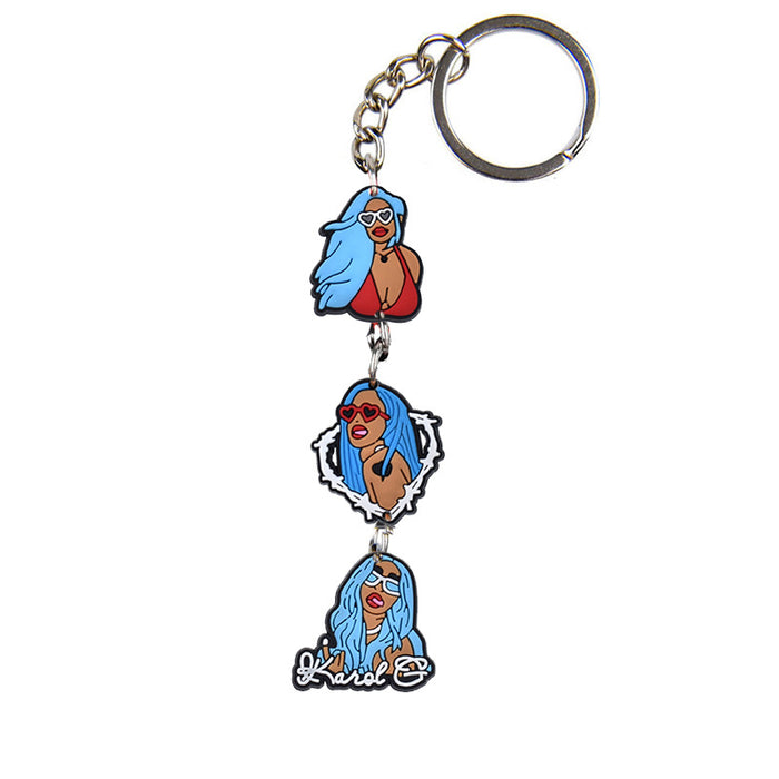 Wholesale Keychains PVC Cute Cartoon Anime(M) MOQ≥10 JDC-KC-BZYH005