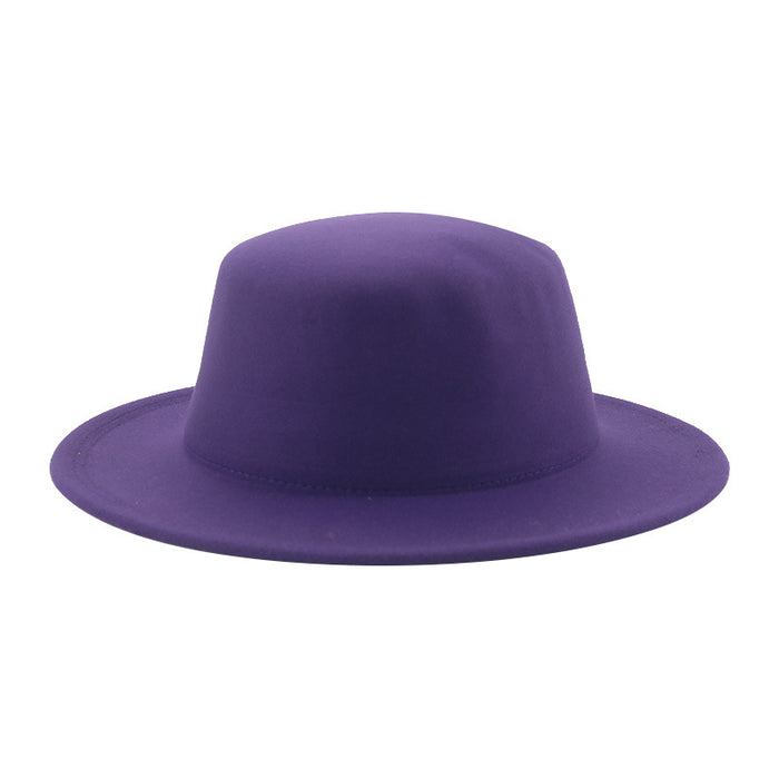 Jewelry WholesaleWholesale flat hat woolen wide brim hat JDC-FH-Guanchuan006 Fashionhat 冠川 %variant_option1% %variant_option2% %variant_option3%  Factory Price JoyasDeChina Joyas De China