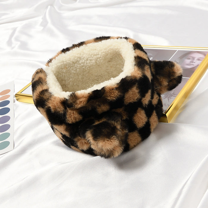 Wholesale Earmuff Plush Warm Fashion Leopard Cat Ears JDC-EF-YMan001