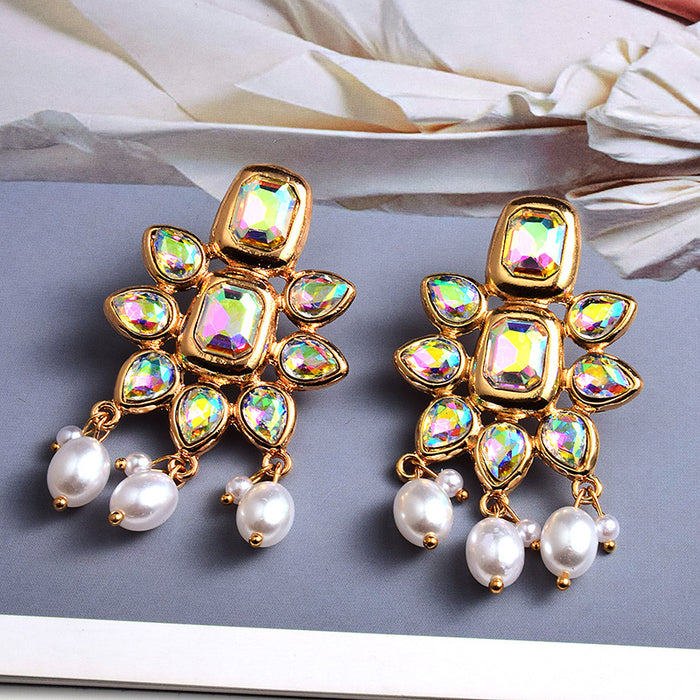 Jewelry WholesaleWholesale Color Rhinestone Pearl Crystal Earrings JDC-ES-SK101 Earrings 深刻 %variant_option1% %variant_option2% %variant_option3%  Factory Price JoyasDeChina Joyas De China