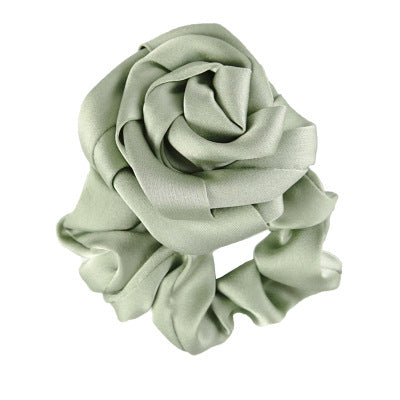 Wholesale Hair Scrunchies Cloth Classic Handmade Rose Hair Ring MOQ≥2 JDC-HS-HMXS001