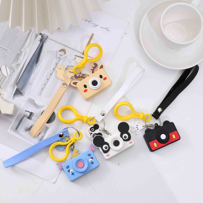 Wholesale cute cartoon animal camera keychain JDC-KC-CunY001