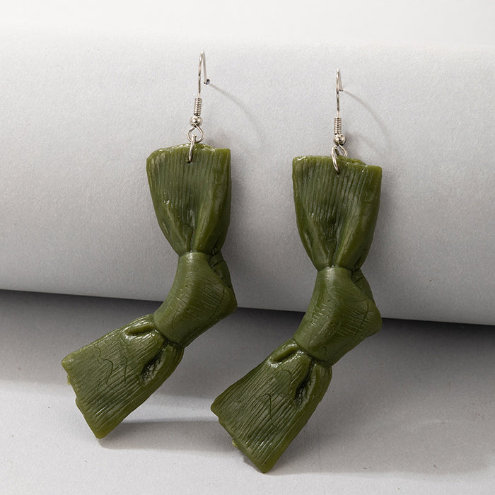 Wholesale Plastic Exaggerated Simulation Food Earrings MOQ≥2 JDC-ES-lingg010