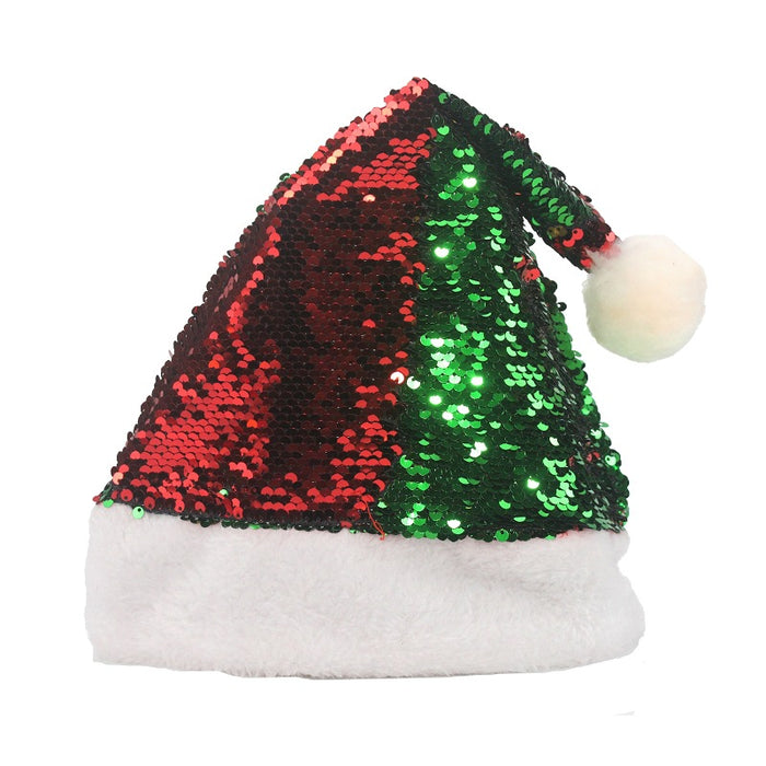 Wholesale Hat Acrylic Christmas Flip Sequins Two Colors MOQ≥2 JDC-FH-WMing001