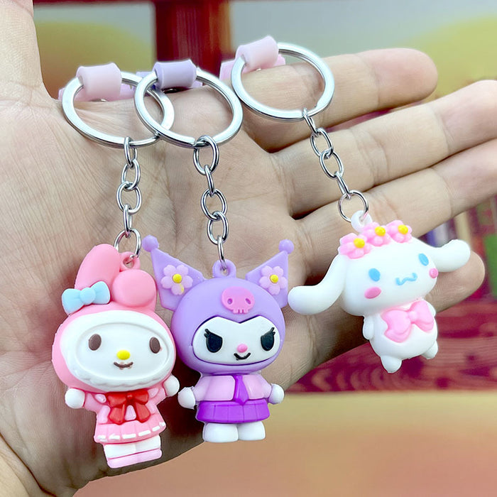 Wholesale keychain pvc pendant cute cartoon MOQ≥10 JDC-KC-MQu001