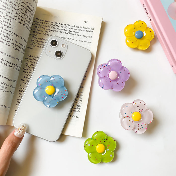 Jewelry WholesaleWholesale Pop Socket Flower Sequin Plastic Phone Holder JDC-PS-Xinx008 Pop Socket 新昕 %variant_option1% %variant_option2% %variant_option3%  Factory Price JoyasDeChina Joyas De China