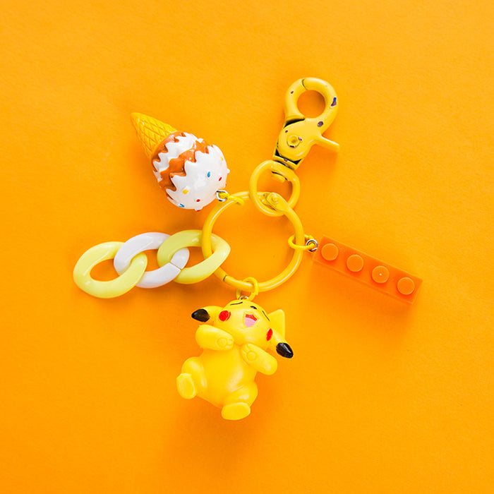 Wholesale Cartoon Resin Building Blocks Keychain (M) JDC-KC-XiangYi005