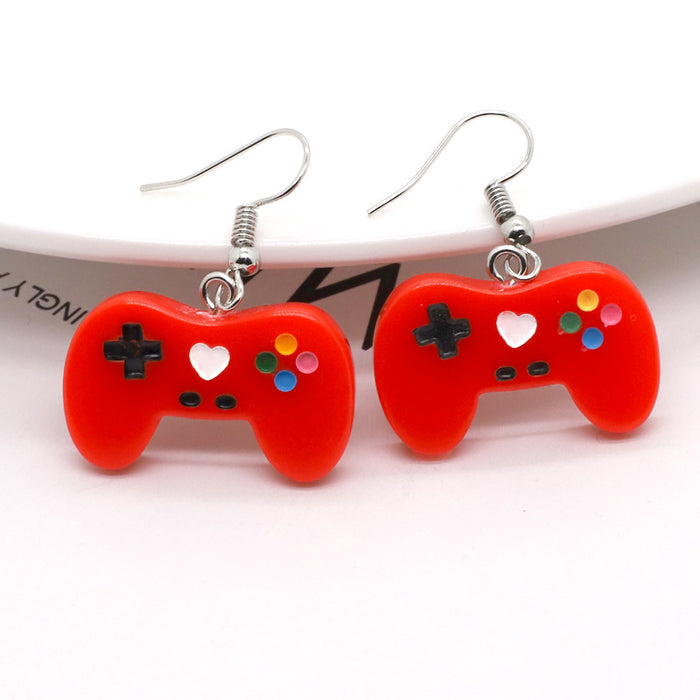 Wholesale Cute Candy Color Resin Game Console Earrings MOQ≥3 JDC-ES-Juej004