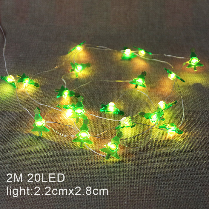 Wholesale Decorative Ribbon Christmas Cane Snowflake Decoration String Lights LED JDC-DCN-Huanj003