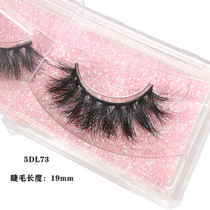 Wholesale Mink Hair False Eyelashes Thick Cross Eyelashes MOQ≥3 JDC-EY-XLin004