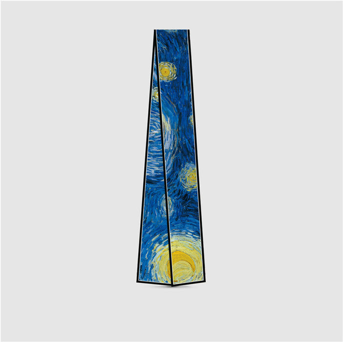 Jewelry WholesaleWholesale oil painting series simulation silk tie bag tied hair long silk scarf MOQ≥2 JDC-SS-TuYou003 Silk Scarf 图优 %variant_option1% %variant_option2% %variant_option3%  Factory Price JoyasDeChina Joyas De China